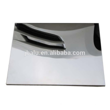 feuille d&#39;aluminium anodisée poli miroir